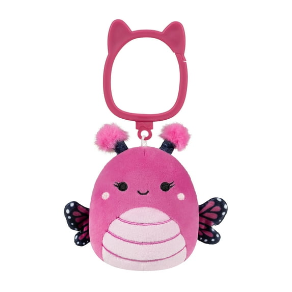 SQK - Little Plush (3.5" Squishmallows) Clip Plush Display- Pink Monarch (Walmart)
