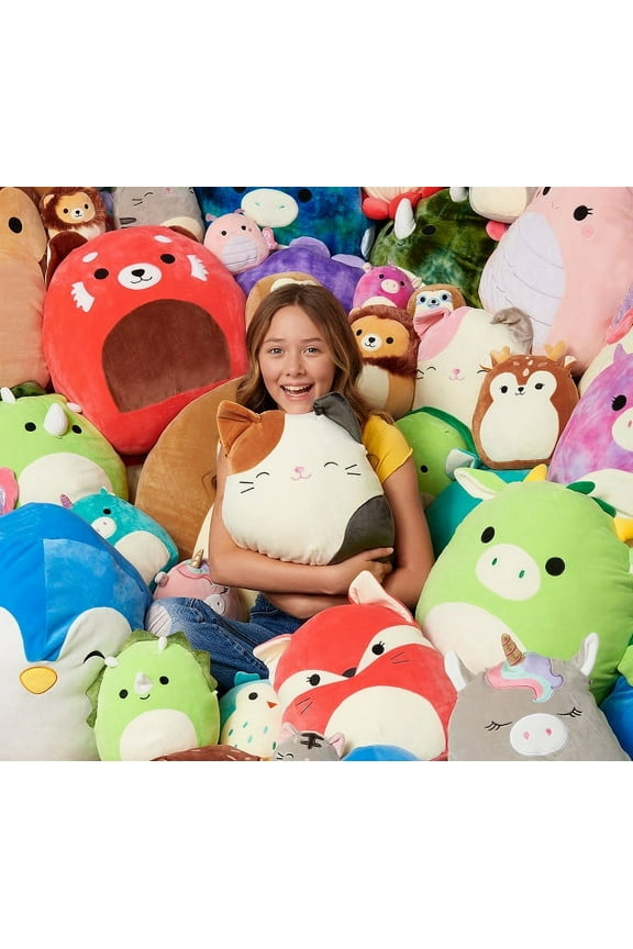 SQK - Little Plush (3.5" Squishmallows) Clip Plush Display- Spiral Tie-dye Narwal(Walmart)