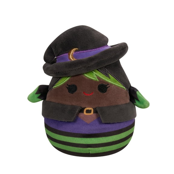 Squishmallows Official 5 inch Ariana the Witch in Green and Purple Outfit - Child's Ultra Soft Stuffed Plush Toy