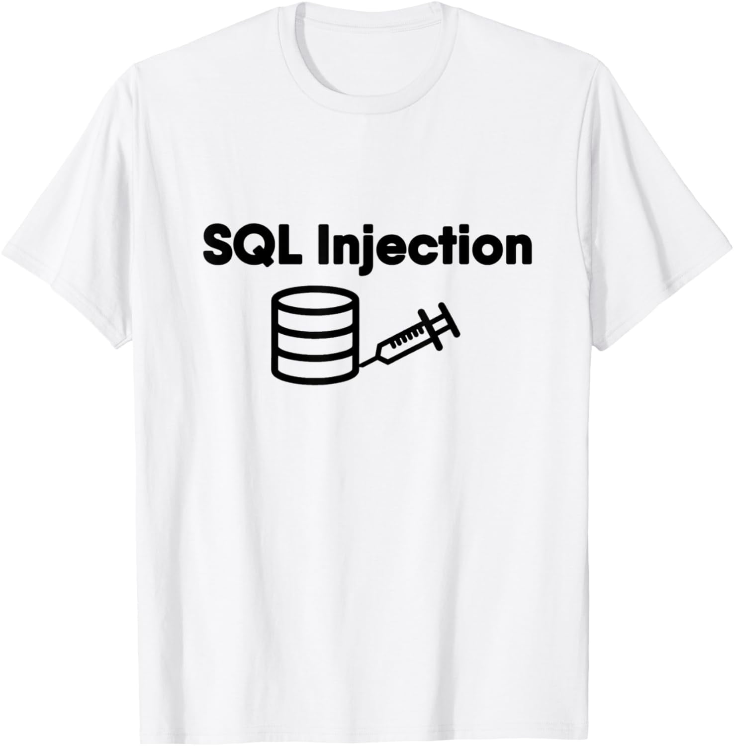 SQL Injection Database Ethical Hacker T-Shirt - Walmart.com