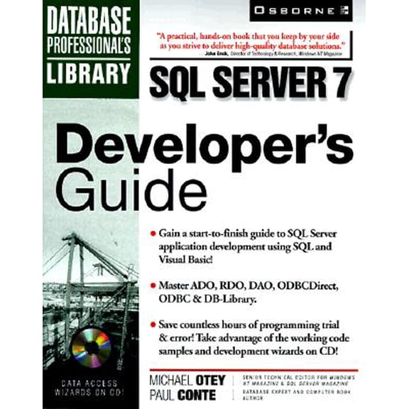 Pre-Owned SQL Server 7 Developer's Guide, 9780078825484, 0078825482, Paperback,