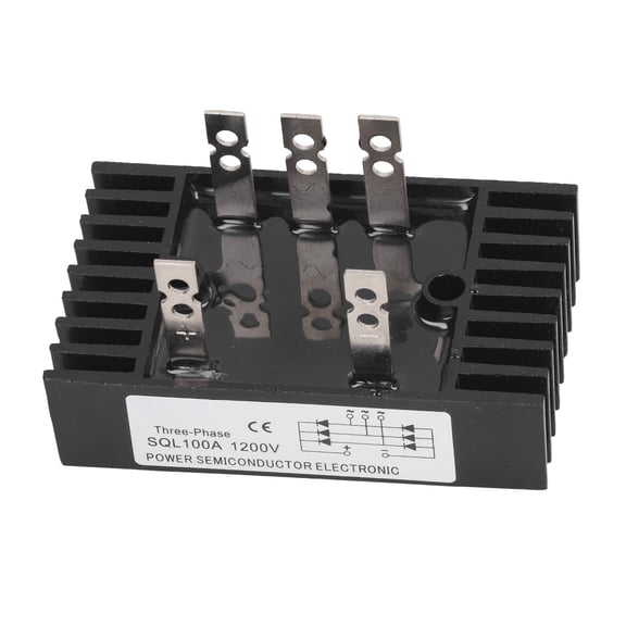 SQL100A 1200V Three-Phase Diode Bridge Rectifier Module, 100A High Power Full Bridge Regulator