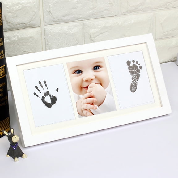 SQLEA Newborn Baby Handprint Footprint Photo Frame Kit Perfect Baby Shower Gift