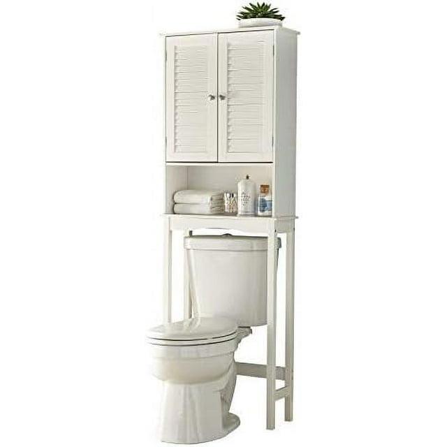 SQRTYBV Louvre Seat Hamper Stool (300 Lb. Capacity) White - Walmart.com