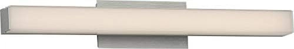 Sleek 24" Silver LED Vanity Wall Light, Dimmable & Energy Star