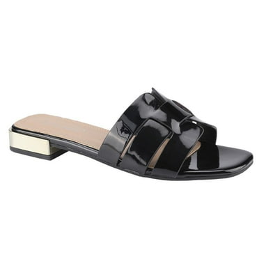 【SQUARE-5】Women's Nerida woven low block heel sandal  Dressy Sandals Low Chunky Block Heel Square Open Toe Slides Mules Casual Slip On Summer Shoes Walking Shoes Footwear Girl Platform Comfort Kitchen