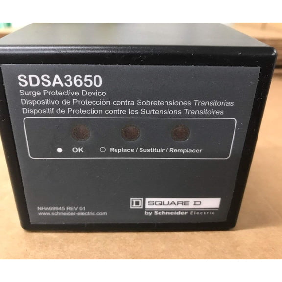SQUARE D BY SCHNEIDER ELECTRIC SDSA3650 SURGE SUPPRESSOR, 40kA CA3