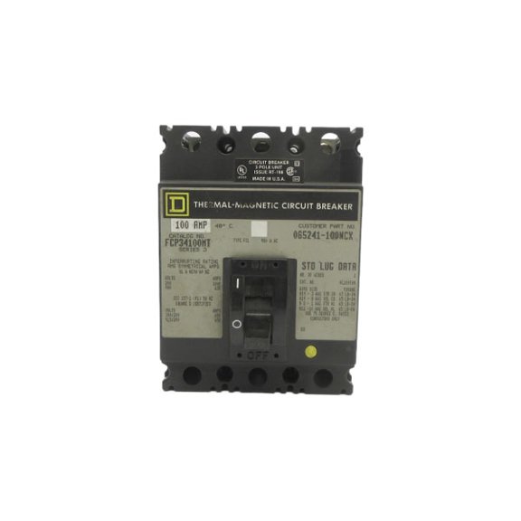 SQUARE D FCP34100MT SER. 3 480VAC 100A NSNP