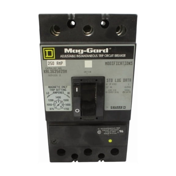 SQUARE D KAL3625029M SER. 2 600VAC 250A NSNP