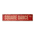 thumbnail image 1 of SQUARE DANCE Vintage Aluminum Street Sign folf dancing caller modern western rustic metal tin | Indoor/Outdoor |  18" Wide, 1 of 4