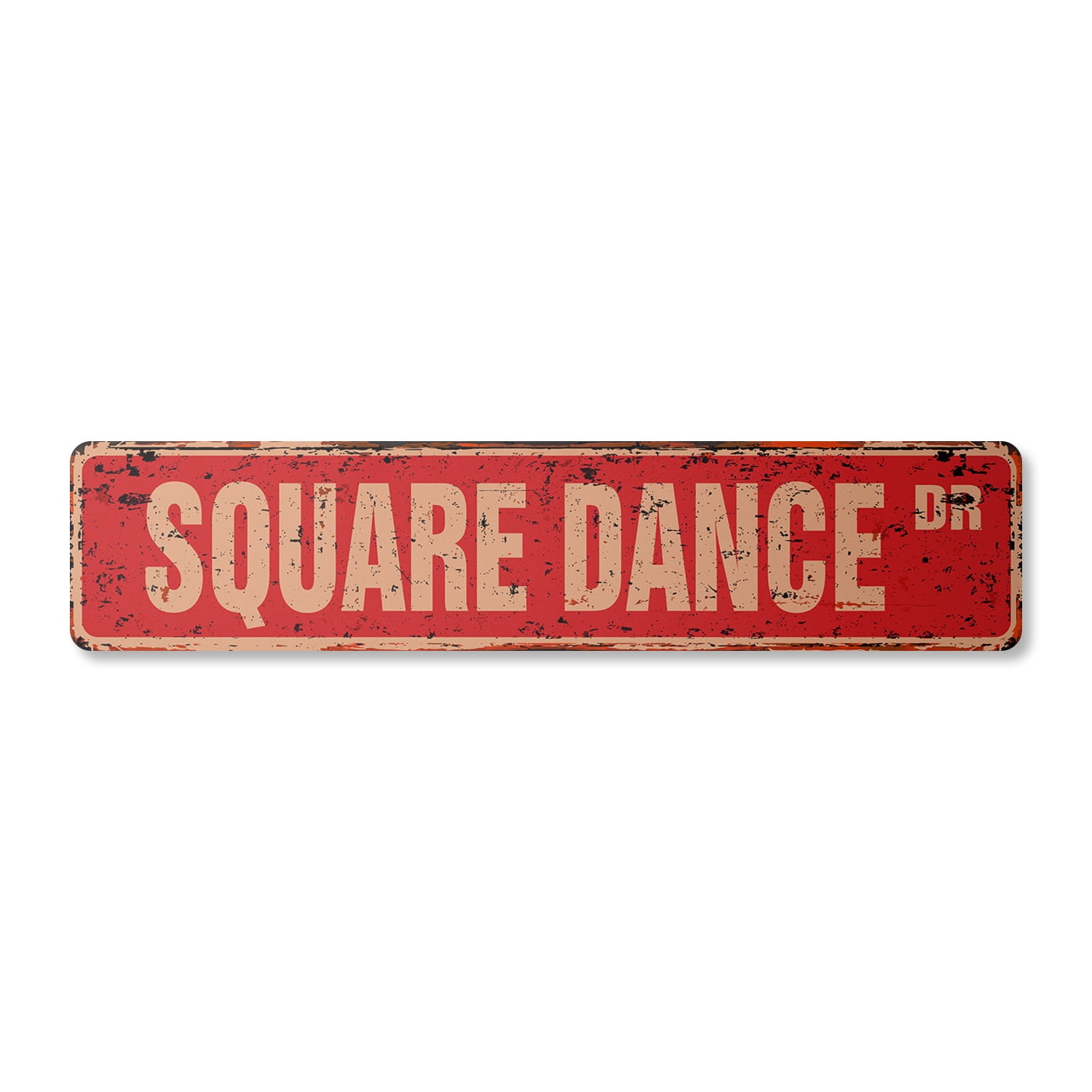 SQUARE DANCE Vintage Plastic Street Sign folf dancing caller modern ...