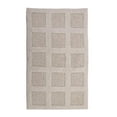 thumbnail image 1 of Knightsbridge Square Honeycomb 100% Cotton Reversible Bath Rug 24 X 40 Ivory, 1 of 2