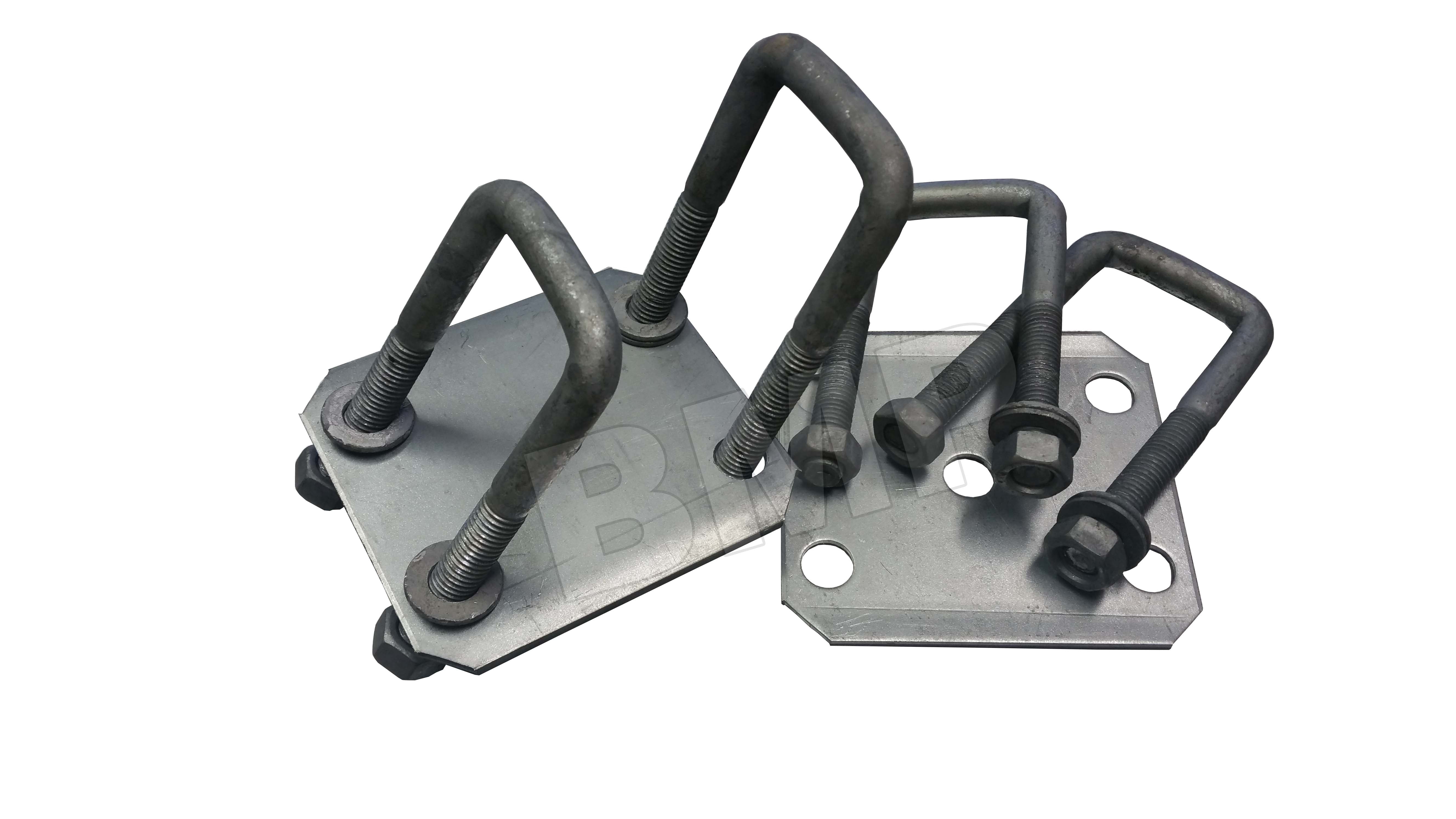 SQUARE M14 U-BOLT KIT  2 1/16" x 9/16" x 4 3/4" 1000308