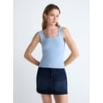 thumbnail image 1 of Scoop Women's Square Neck Sweater Tank Top, Sizes XS-XXL, 1 of 5