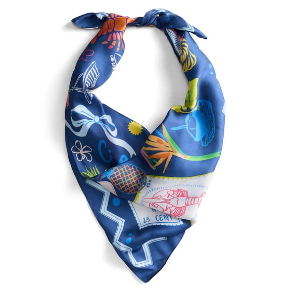 No Boundaries Printed Square Scarf, Women’s