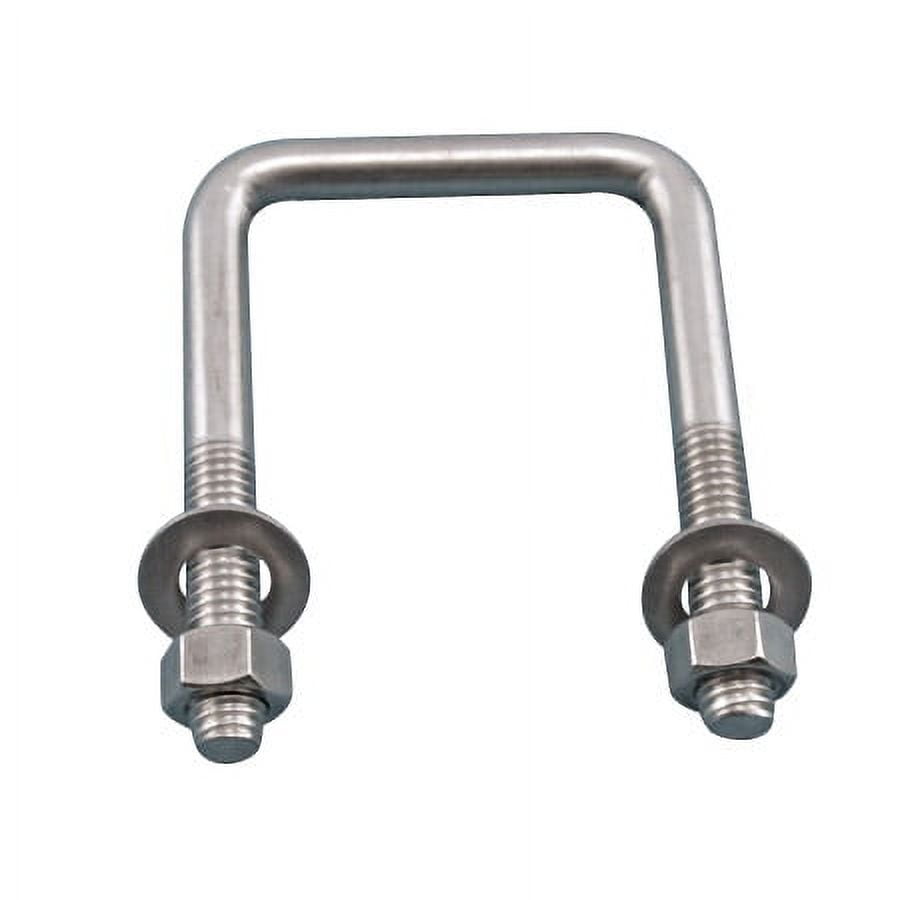 SQUARE U-BOLT 304 STAINLESS STEEL 3/8" X 6" X 7" (S0356-106X7)