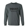 thumbnail image 1 of SQUAT Adult Long Sleeve T-shirt, 1 of 3