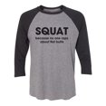thumbnail image 1 of SQUAT Unisex 3/4 Sleeve Baseball Raglan Tee, 1 of 2