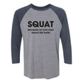 thumbnail image 1 of SQUAT Unisex 3/4 Sleeve Baseball Raglan Tee, 1 of 2