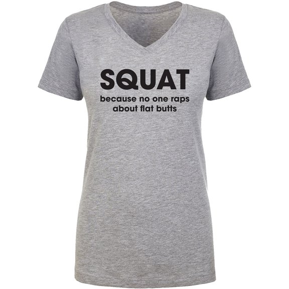SQUAT Womens V-Neck T-Shirt