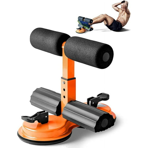 SQUATZ Abs Master Sit up Bar - Sit Up Assistant Device Machine with Double Suction Cup, Resistance Bands, Weight Capacity of 661 lbs, for Fitness Exercising Abdominal Muscles Full Body Training