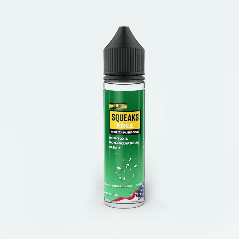 best lubricant to stop squeaky door hinges SQUEAKS FREE, 30 ML, Fix Any Squeak, All-Purpose Lubricant, Hinges, Doors,  Drawers, Fans, Long Lasting, Non-Toxic, Clear, Pet safe, Non-Hazardous,  Odorless, Safe, Reduced Floor Squeaks and Creak, FG