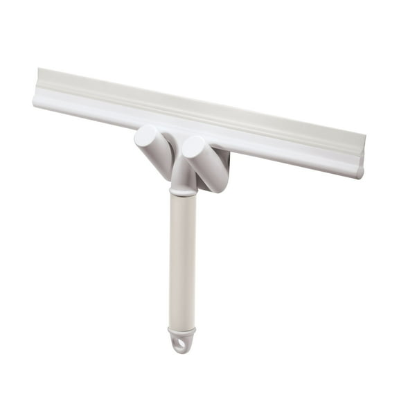 iDesign Shower Squeegee with Adhesive Hook Berkley Collection - Coconut/White