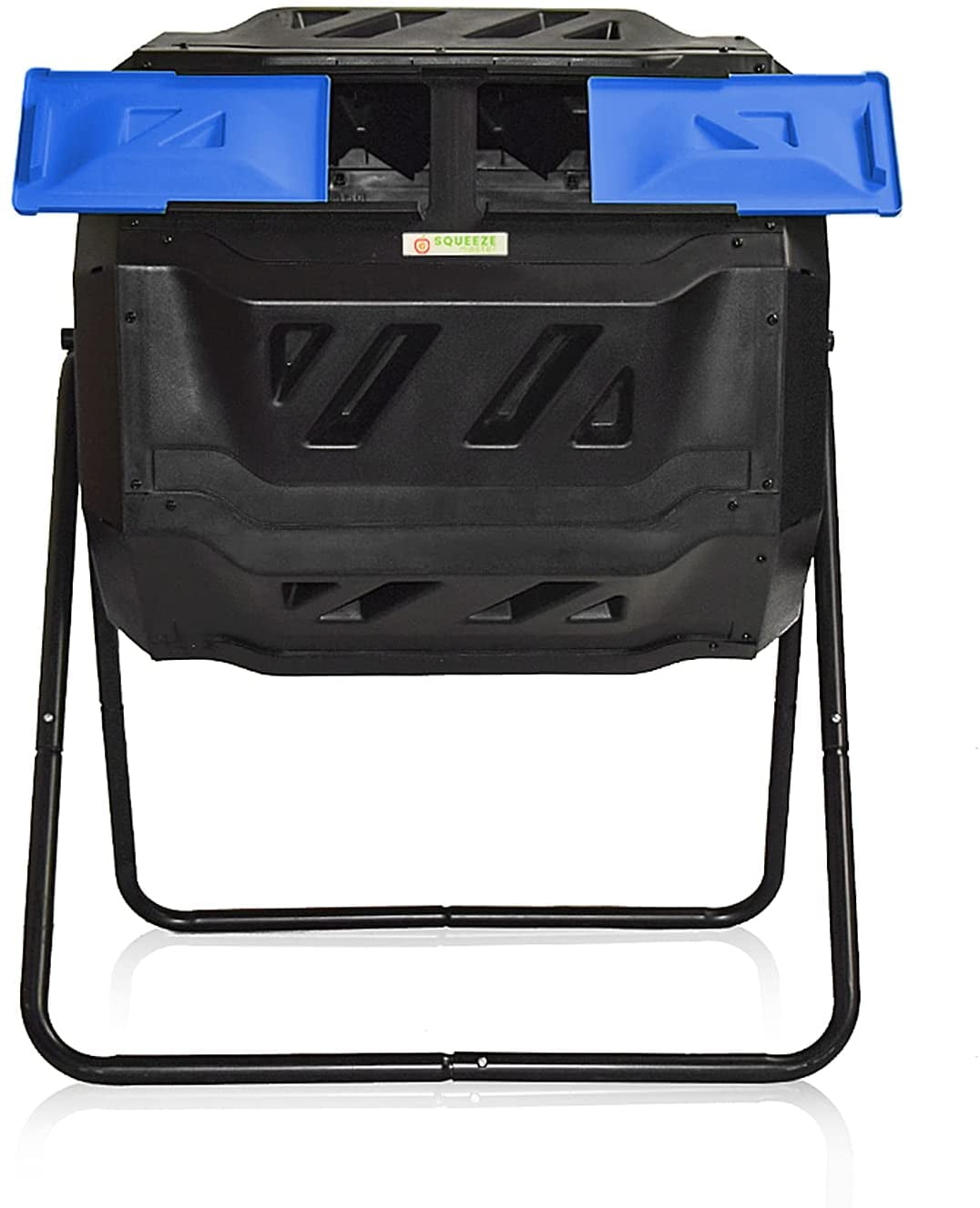 43 Gallon Blue and Black Outdoor Compost Tumbler