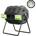 thumbnail image 1 of SQUEEZE master Compost Bin 43 Gallon Outdoor Tumbler composters Garden Tumbling or Rotating Compost Green Door, 1 of 6