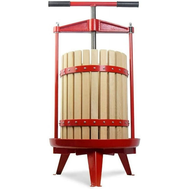 SQUEEZE master Fruit Wine Cider Press Solid Wood Basket 4.75 Gallon