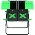 SQUEEZE master Large Dual Chamber Compost Bin Tumbler Outdoor Garden