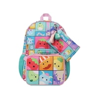 Squishmallow 5-Piece Backpack Set with Detachable Lunch Bag