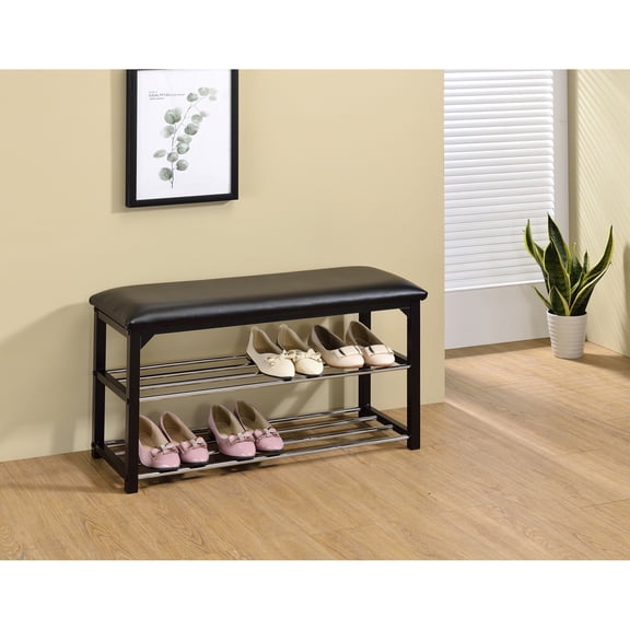 Kings Furniture SR-1407-BL Saverse Shoe Rack, Black