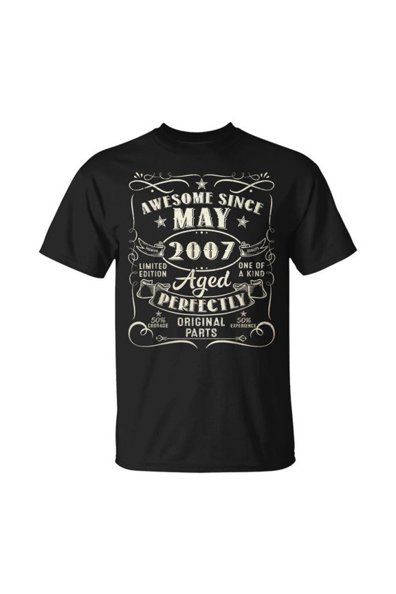 16Th Birthday Awesome Since May 2007 16 Years Old T-shirt