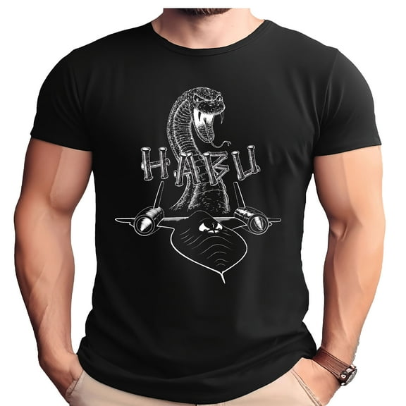 SR-71 Blackbird Habu Snake Adult T-Shirt-3XL
