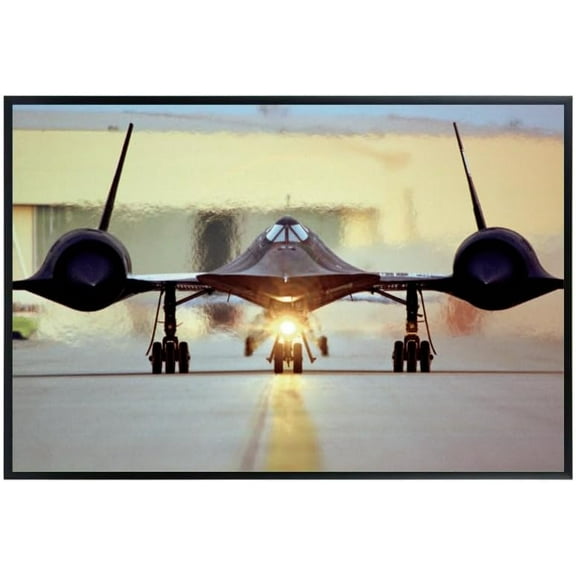SR-71 Blackbird Stealth Jet Poster | Military Aviation Wall Art | Skunk Works Aircraft Photography Print | Gifts for Pilots & Aerospace Enthusiasts