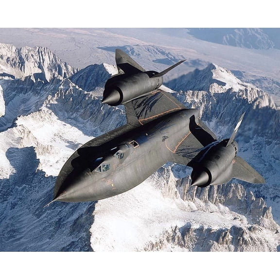 SR-71 Blackbird in Flight - 20x30 Inch Glossy Laminated Aviation Poster - Stunning Detail and Bold Colors