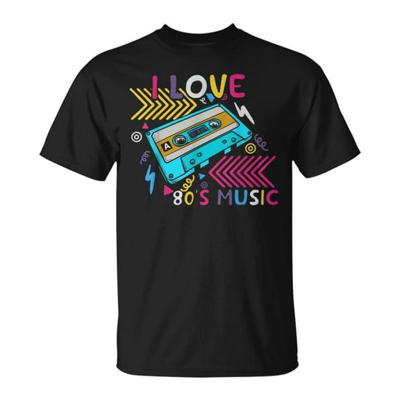 SR 80S Music Lover Cassette Tape Retro Era Born In The 1980 Unisex T-Shirt