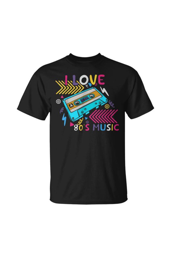 80S Music Lover Cassette Tape Retro Era Born In The 1980 Unisex T-Shirt