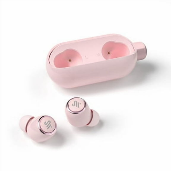 SR-BH40-P Bluetooth 5.2 Wireless TWS Earbuds w/ Built-in Mic, Noise Canceling, Charging Case (Pink)