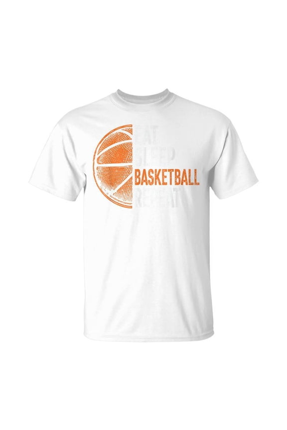 Basketball Team Coach Player Fan Eat Sleep Basketball Repeat T-Shirt