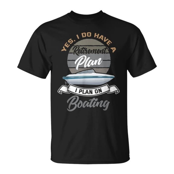 SR Boating Retirement Boat Captain Retirement T-shirt