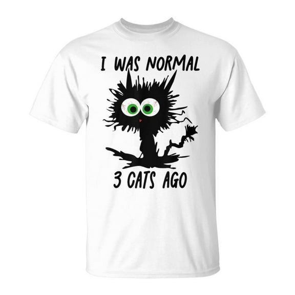 SR Cat I Was Normal 3 Cats Ago T-Shirt