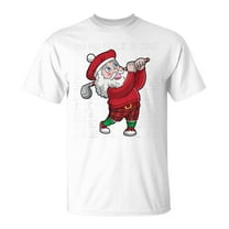 SR Christmas Golf Santa Claus Ho Ho Hole In One Golfing T-Shirt