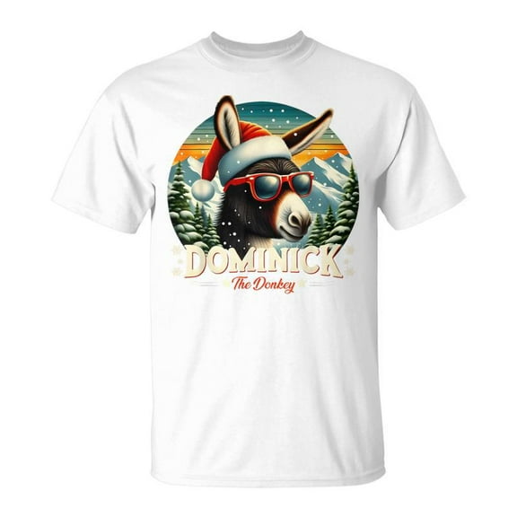 SR Christmas Xmas Dominick The Donkey Christmas Donkey Cheer T-Shirt