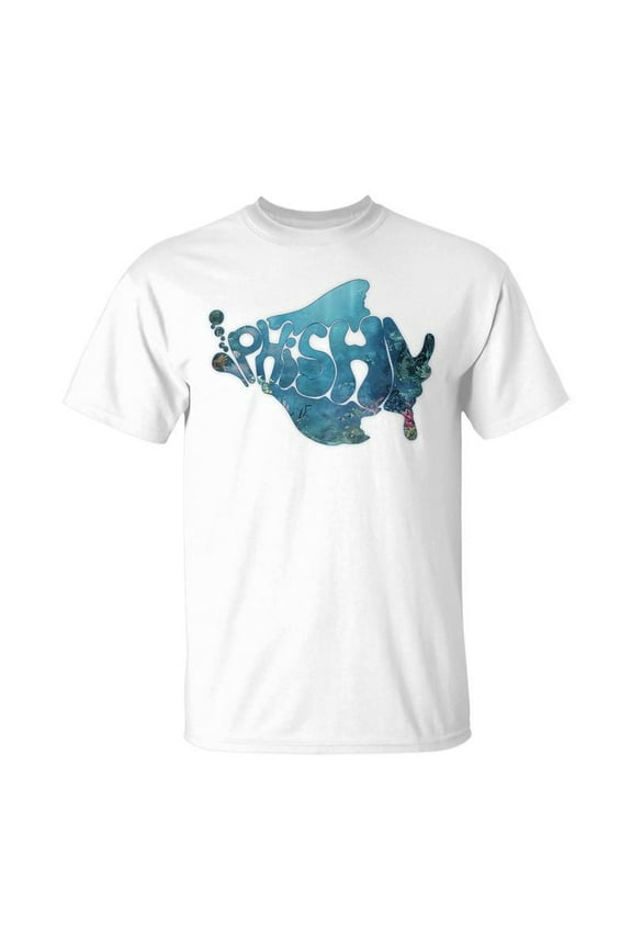 Colorful Phish-Jam Tie-Dye Fisherman Fish Graphic T-Shirt