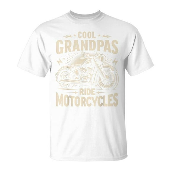 SR Cool Grandpas Ride Motorcycles Fathers Day Biker Grandpa T-Shirt