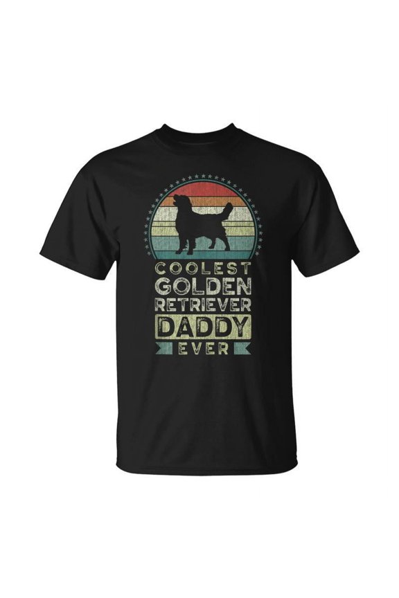 Coolest Golden Retriever Daddy Ever Fathers Day Dad T-shirt