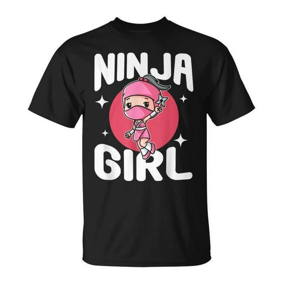 SR Cute Little Ninja Fighter Princess Ninja Girl T-shirt