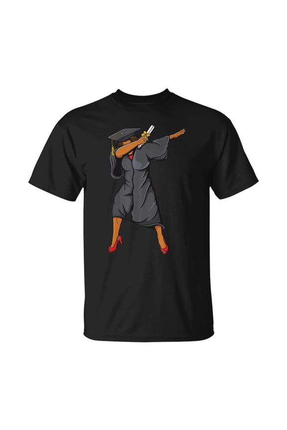 Dabbing Graduation Class Of 2023 Woman Black Graduation T-shirt
